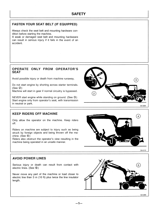HITACHI EX60WD-2 WHEELED EXCAVATOR OPERATOR MANUAL EM10R12