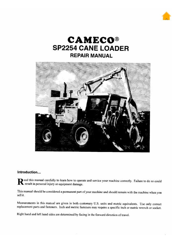 JOHN DEERE 2254 LOADER REPAIR MANUAL