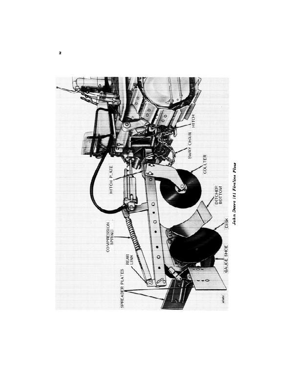 JOHN DEERE 101 FIRELINE PLOW OPERATOR MANUAL OMK54558