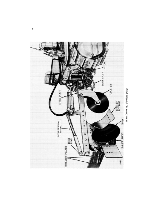 JOHN DEERE 101 FIRELINE PLOW OPERATOR MANUAL OMK54558