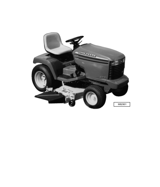JOHN DEERE 325, 345, 335 LAWN AND GARDEN TRACTOR TECHNICAL MANUAL TM1760