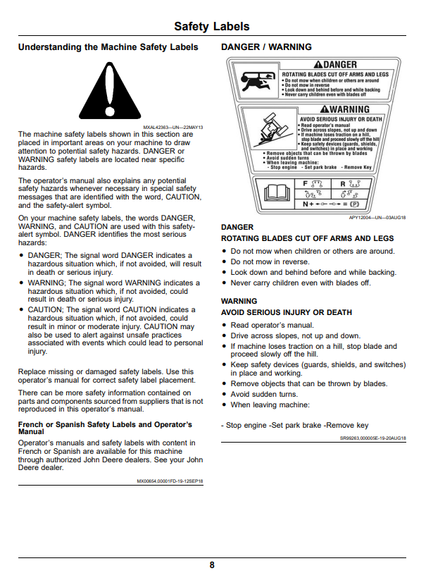 JOHN DEERE Z700E, Z700M, Z700R ZTRAK™ SERIES GAS OPERATOR MANUAL OMUC32642