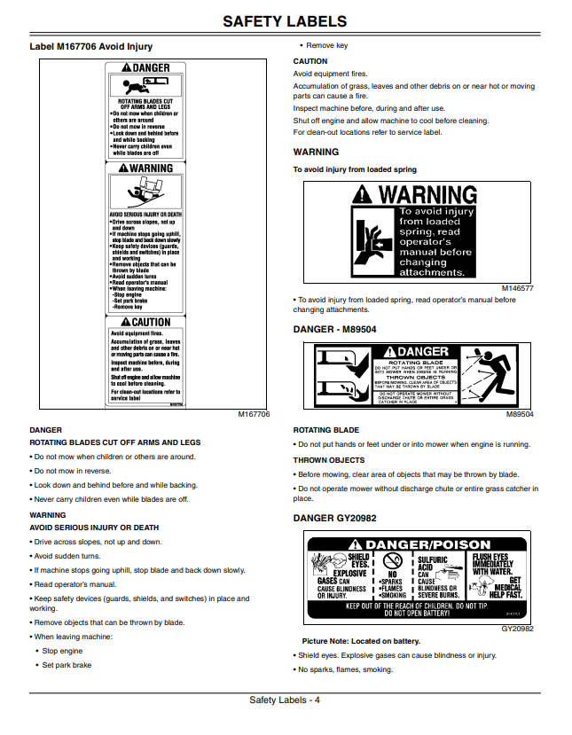 JOHN DEERE Z235, Z255 EZTRAK OPERATOR MANUAL OMM166319