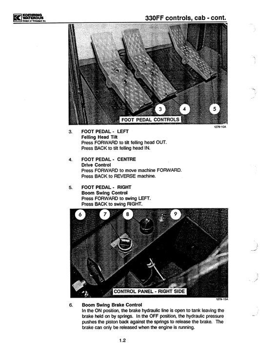 JOHN DEERE 300 FELLER FORWARDER OPERATOR MANUAL 214-1624-1
