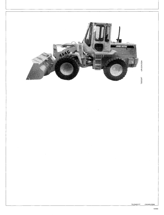 JOHN DEERE 344G AND 444G LOADER OPERATOR MANUAL OMAT168019