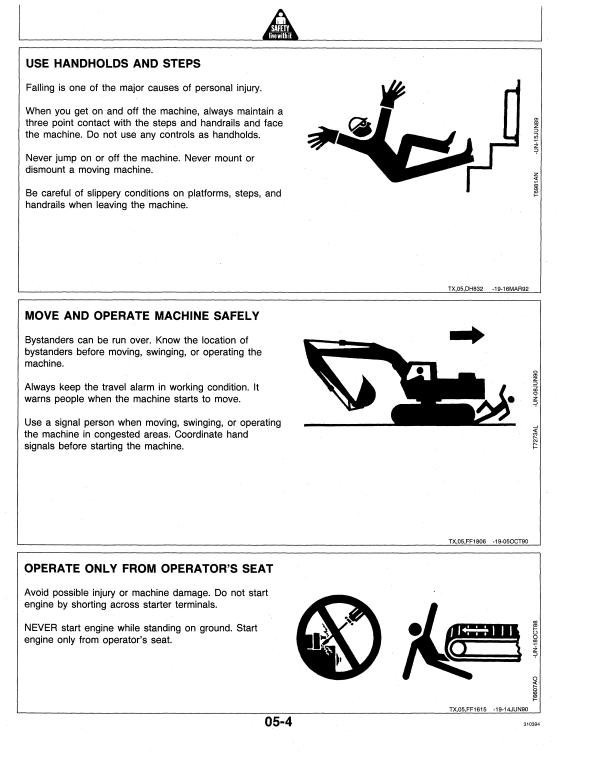 JOHN DEERE 490E EXCAVATOR OPERATOR MANUAL OMT152331