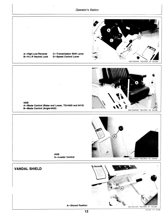 JOHN DEERE 450E CRAWLER TRACTOR 455E CRAWLER LOADER OPERATOR MANUAL OMT81347