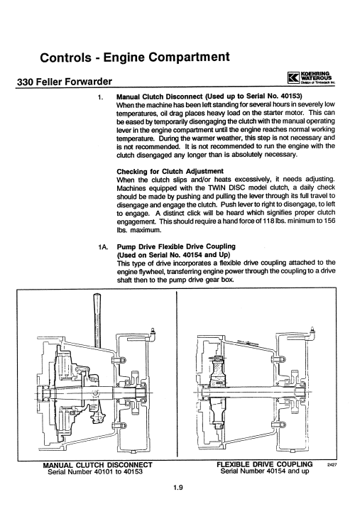JOHN DEERE 300 FELLER FORWARDER OPERATOR MANUAL 214-1624-1