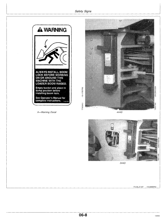 JOHN DEERE 344G AND 444G LOADER OPERATOR MANUAL OMAT168019