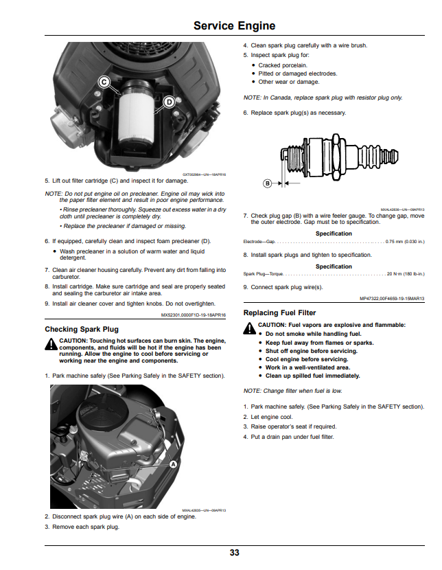 JOHN DEERE Z335E, Z335M, Z345M, Z345R, Z355E, Z355R, Z375R, Z300 SERIES ZTRAK™ OPERATOR MANUAL OMUC13761
