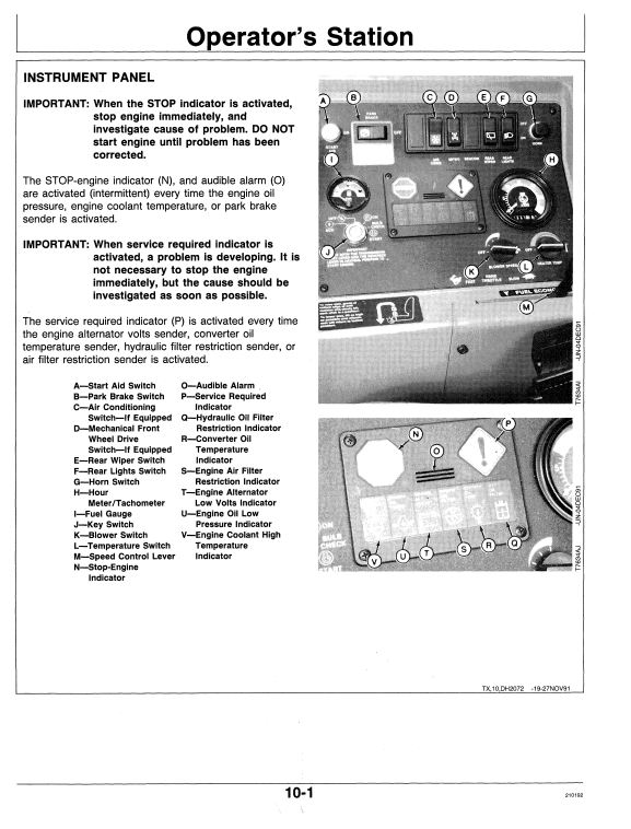 JOHN DEERE 410D AND 510D BACKHOE LOADER OPERATOR MANUAL OMT143669