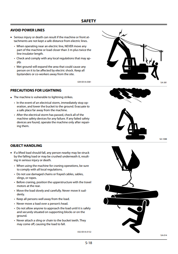 HITACHI ZAXIS 120-3, 160LC-3, 200LC-3, 240LC-3, 270LC-3, 350LC-3 HYDRAULIC EXCAVATOR OPERATOR MANUAL EM1U1NA32