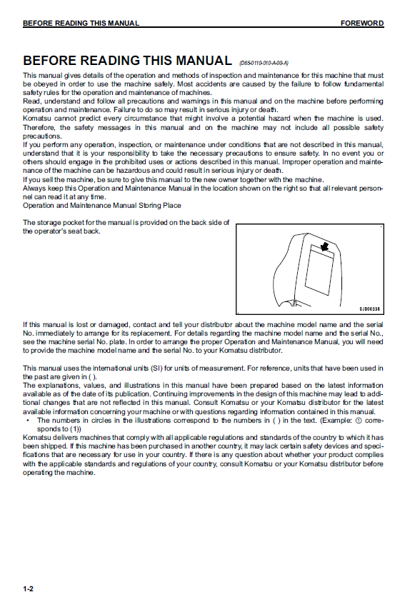 Download Komatsu D61EX-23 / D61PX-23 Service & Maintenance Guide