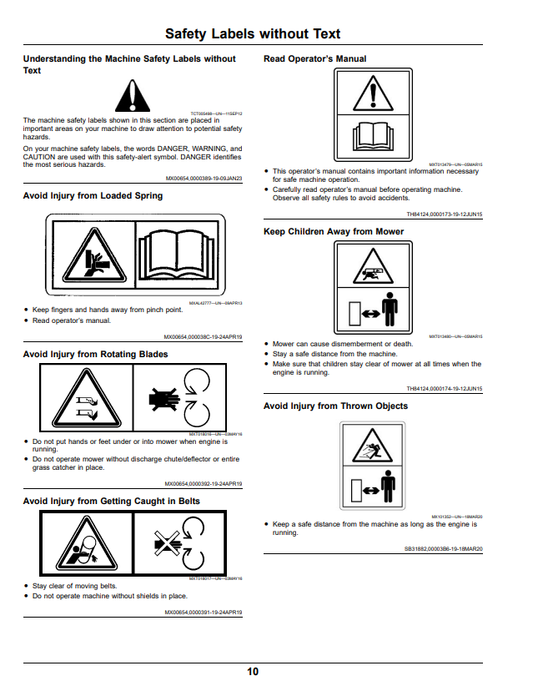 JOHN DEERE Z335E, Z345M, Z345R, Z355E, Z355R, Z365R, Z375R, Z300 SERIES ZTRAK™ OPERATOR MANUAL OMUC28756