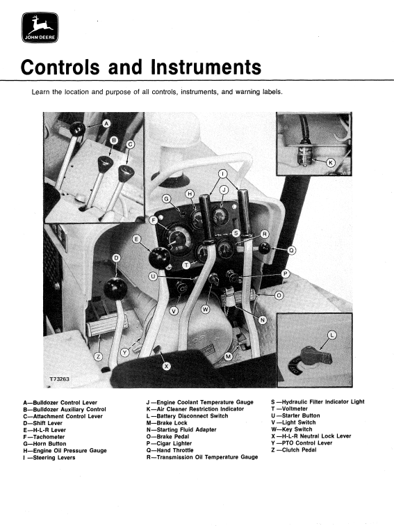 JOHN DEERE JD450-C CRAWLER BULLDOZER OPERATOR MANUAL OMT71338