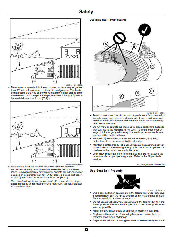 JOHN DEERE Z515E, Z530M, Z530R, AND Z545R Z500 SERIES ZTRAK™ OPERATOR MANUAL OMUC28763