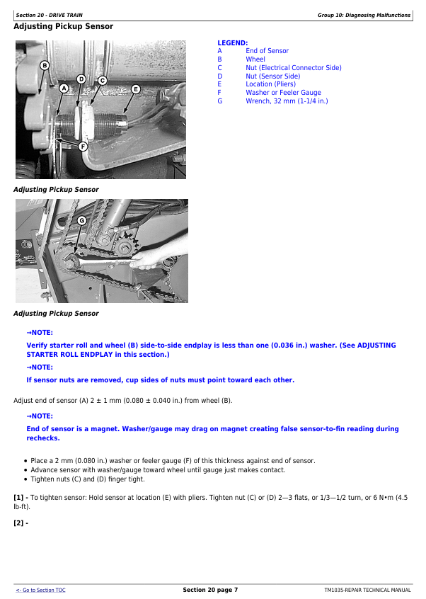 JOHN DEERE 468, 468 SILAGE SPECIAL AND 568 ROUND BALER REPAIR TECHNICAL MANUAL TM1035
