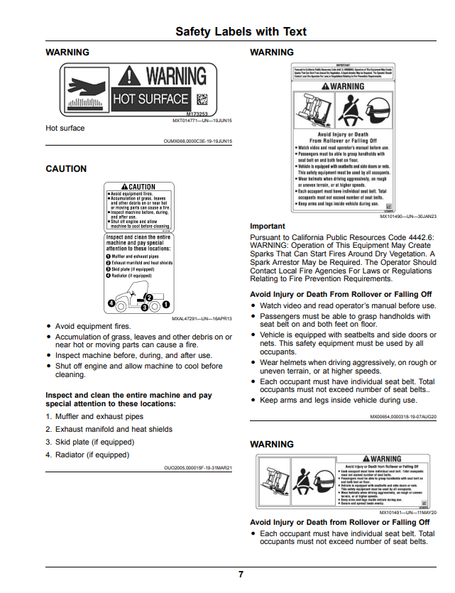 JOHN DEERE XUV855M S4 GATOR™ UTILITY VEHICLES OPERATOR MANUAL OMUC36905