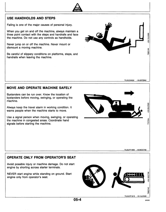 JOHN DEERE 992D-LC EXCAVATOR OPERATOR MANUAL OMT143847
