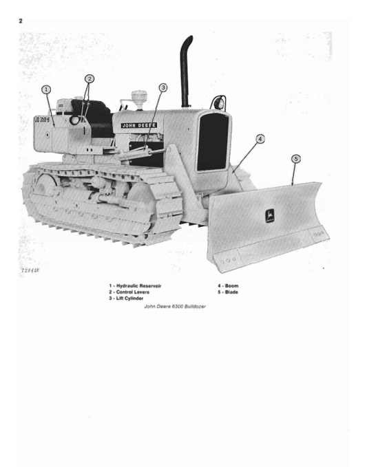 JOHN DEERE 6300 BULLDOZER FOR JD350-B CRAWLER OPERATOR MANUAL OMT40196