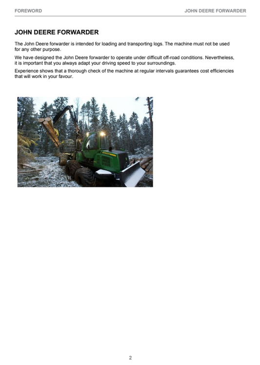 JOHN DEERE 1210E / 1510E INTERIM TIER 4 OPERATOR INSTRUCTION MANUAL F680547