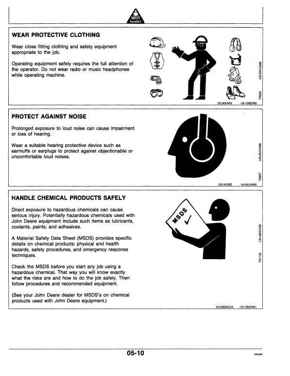 JOHN DEERE 992D-LC EXCAVATOR OPERATOR MANUAL OMT143847