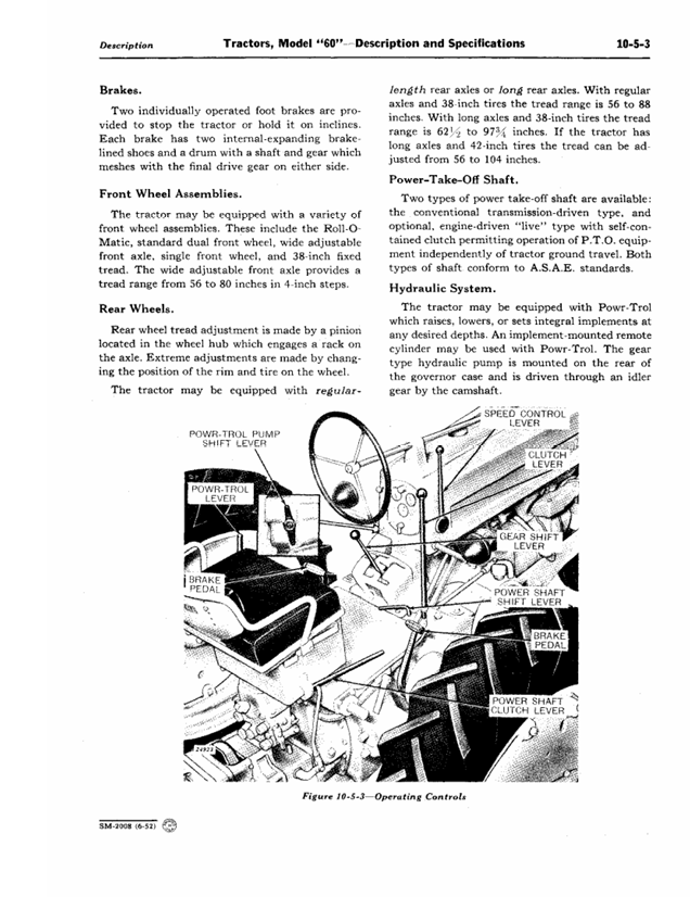 JOHN DEERE 60 SERIES TRACTOR SERVICE MANUAL SM2008