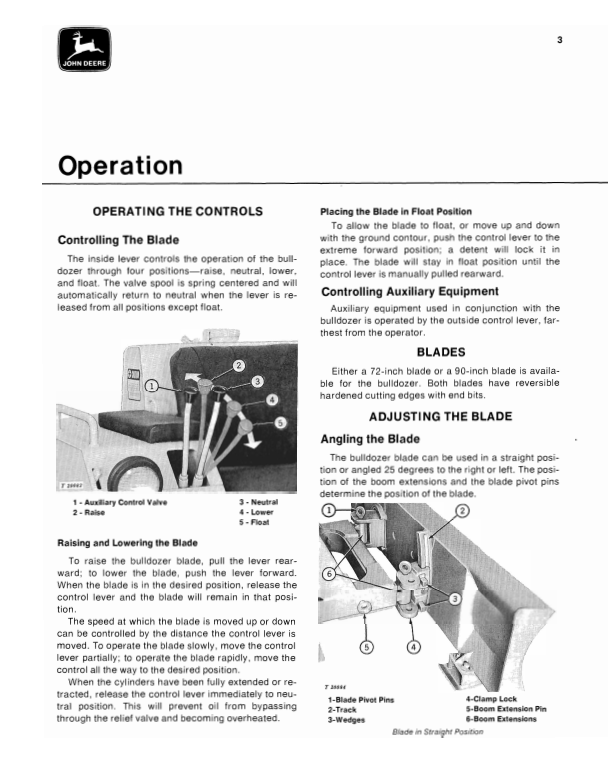 JOHN DEERE 6300 BULLDOZER FOR JD350-B CRAWLER OPERATOR MANUAL OMT40196
