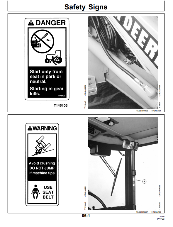 JOHN DEERE 410D AND 510D BACKHOE LOADER OPERATOR MANUAL OMT152596
