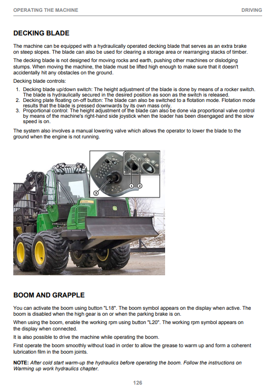 JOHN DEERE 810E FIXED CABIN OPERATOR INSTRUCTION MANUAL F684808