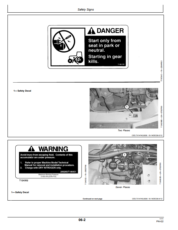 JOHN DEERE 300C ARTICULATED DUMP TRUCK OPERATOR MANUAL OMT166954