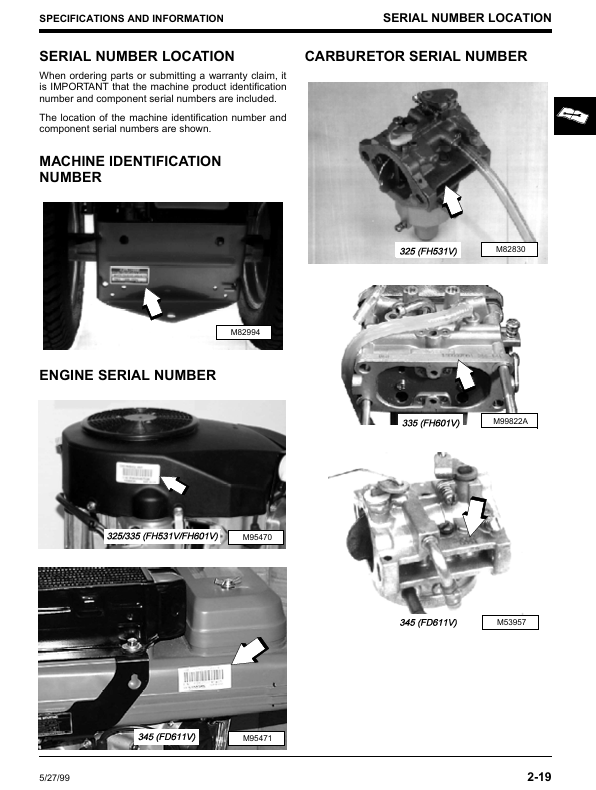 JOHN DEERE 325, 345, 335 LAWN AND GARDEN TRACTOR TECHNICAL MANUAL TM1760