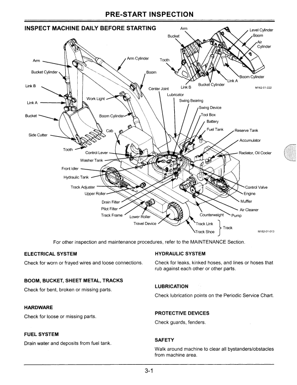 HITACHI EX750-5, EX800H-5 EXCAVATOR OPERATOR MANUAL EM17C51