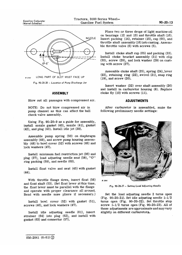 JOHN DEERE 3000 SERIES WHEEL TRACTOR SERVICE MANUAL SM2041
