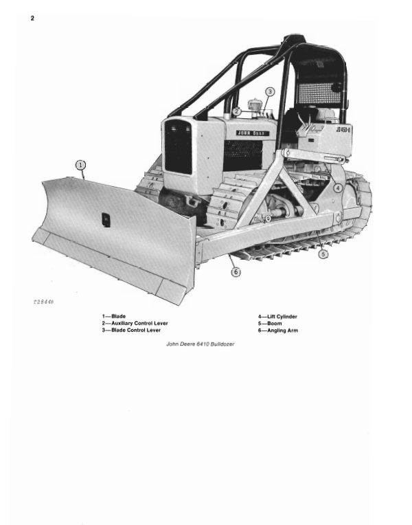 JOHN DEERE 6410 BULLDOZER FOR JD450-B CRAWLER OPERATOR MANUAL OMT40197