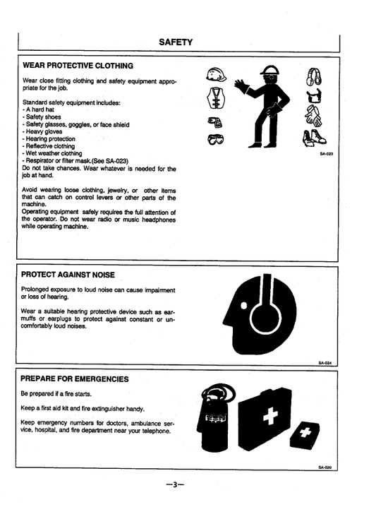 HITACHI EX200-3, EX200LC-3 EXCAVATOR OPERATOR MANUAL EM14CNA11-1