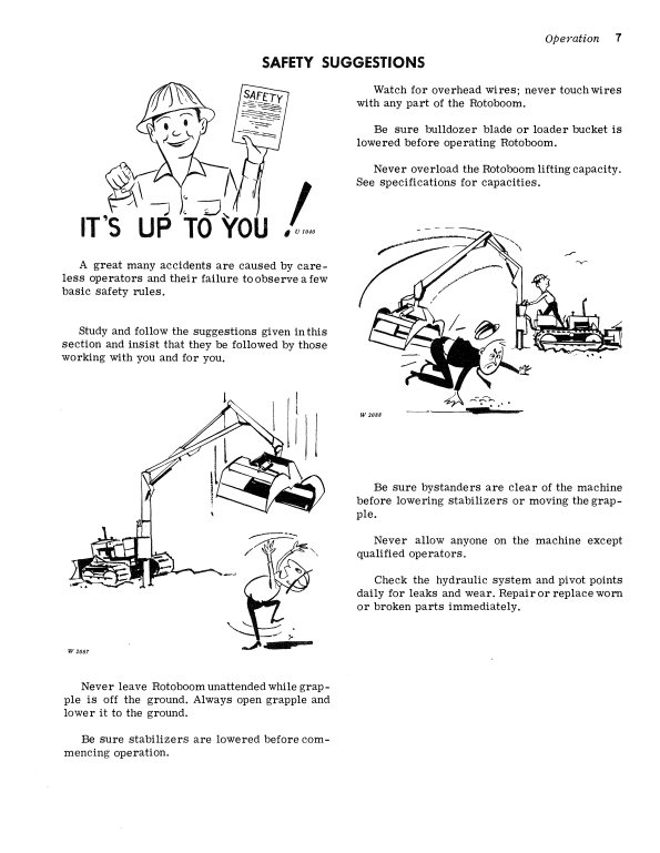 JOHN DEERE 3400 AND 3415 ROTOBOOM OPERATOR MANUAL OMW15500
