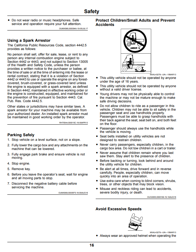 JOHN DEERE XUV855E, XUV855M GATOR™ UTILITY VEHICLE OPERATOR MANUAL OMUC19611