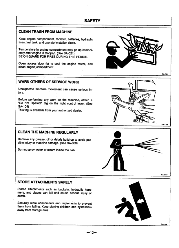 HITACHI EX200-3, EX200LC-3 EXCAVATOR OPERATOR MANUAL EM14CNA11-1