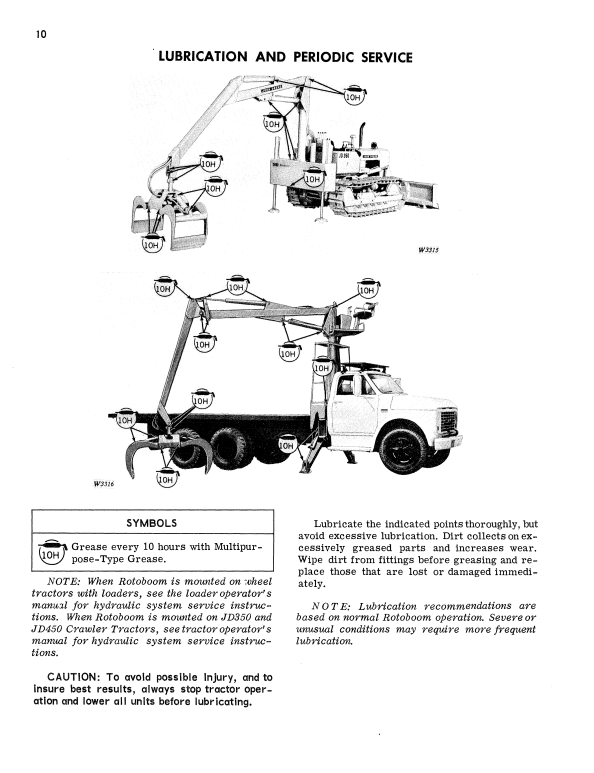 JOHN DEERE 3400 AND 3415 ROTOBOOM OPERATOR MANUAL OMW15500