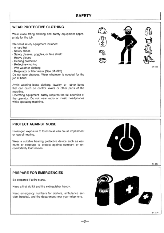 HITACHI EX200-3, EX200LC-3 EXCAVATOR OPERATOR MANUAL EM14CNA14
