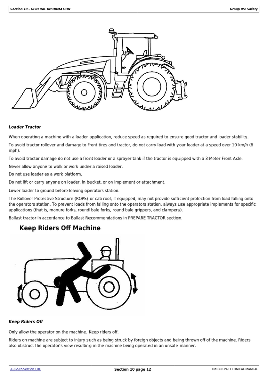 JOHN DEERE 3033R, 3038R, 3039R, 3045R, 3046R COMPACT UTILITY TRACTOR DIAGNOSTIC AND REPAIR TECHNICAL MANUAL TM130619