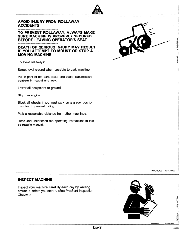 JOHN DEERE 595D EXCAVATOR OPERATOR MANUAL OMT149277