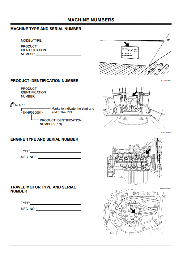 HITACHI ZAXIS 330LC, 370 EXCAVATOR OPERATOR MANUAL EM1HHNA11