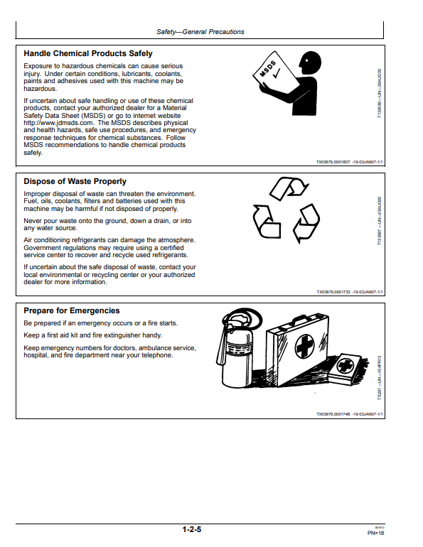 JOHN DEERE 600CLC AND 800C EXCAVATOR OPERATOR MANUAL OMT188589