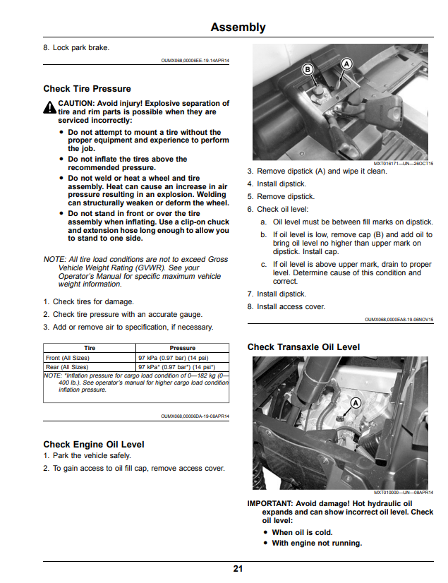 JOHN DEERE XUV560E GATOR™ UTILITY VEHICLE OPERATOR MANUAL OMUC12977