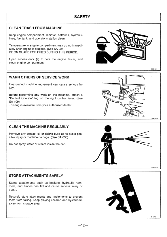 HITACHI EX200-3, EX200LC-3 EXCAVATOR OPERATOR MANUAL EM14CNA14