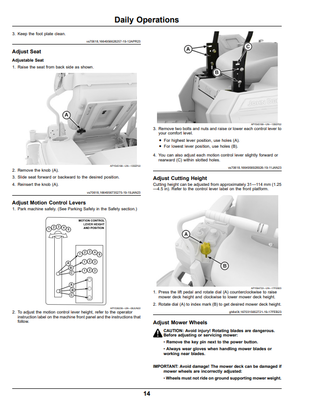 JOHN DEERE Z370R RESIDENTIAL ZTRAK™ 42A AND 48A DECK OPERATOR MANUAL OMUC38861