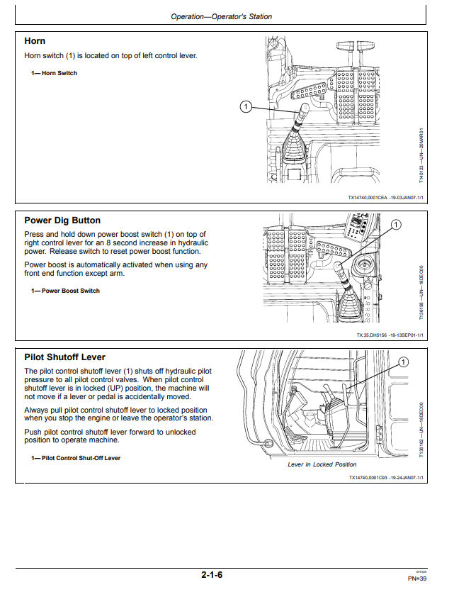 JOHN DEERE 200C LC, 230C LC AND 270C LC EXCAVATOR OPERATOR MANUAL OMT187348