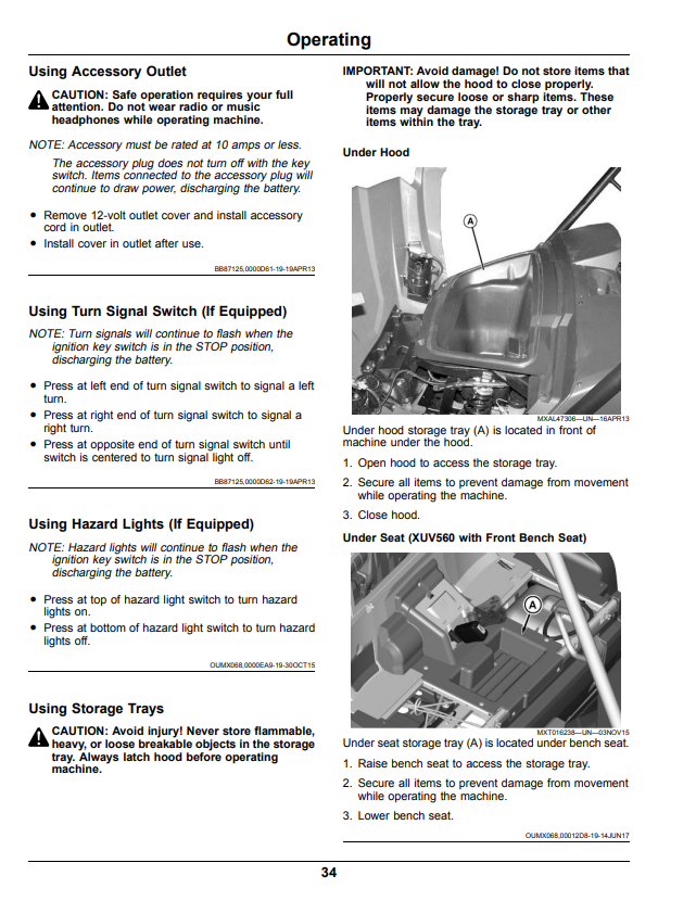 JOHN DEERE XUV560E GATOR™ UTILITY VEHICLE OPERATOR MANUAL OMUC12977